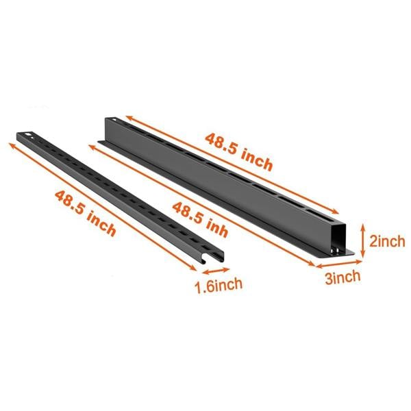 Gr8 Home Overhead Adjustable Storage Bin Rack Tote Brackets Garage Ceiling Rail Organiser