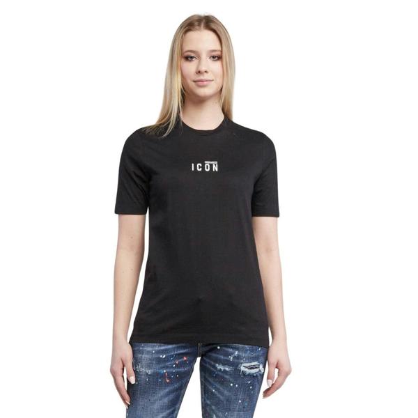 DSQUARED2 Icon Small Chest Logo Black  T-Shirt XXS