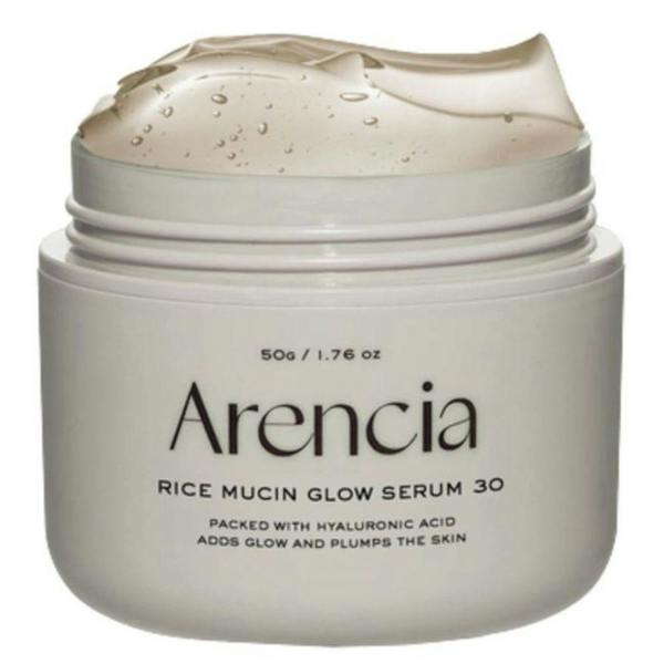 Silky, honey-like texture of Arencia Rice Mucin Serum – Fast-absorbing Korean serum for a luminous "Glass Skin" finish at Atelier De Glow UK.