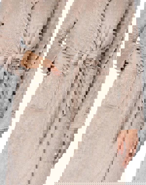 Pusheen Womens Brown Pusheen The Cat Hooded Bathrobe