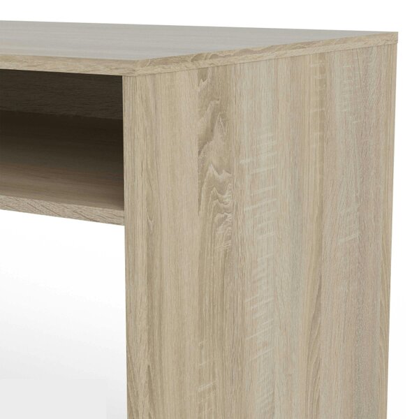 Wyld Haus Billabong White and Oak Wood Office Desk 1 Drawer 1 Door