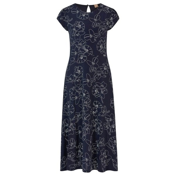 Boss Womens/Ladies Eletas Dress - Navy/White