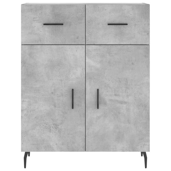 Berkfield Highboard Concrete Grey 69.5x34x180 cm Engineered Wood