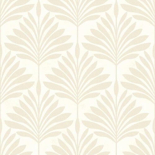 Hoopla Walls Palm Fan - Linen 10m Wallpaper