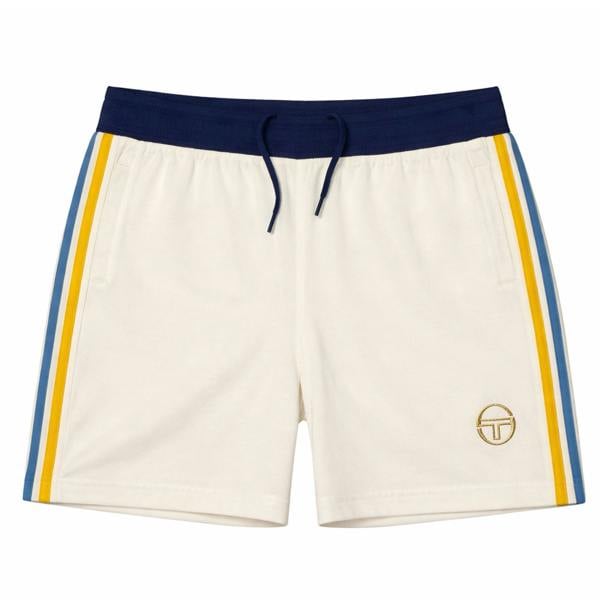 Sergio Tacchini Monte Velour Shorts Gardenia/Maritime Blue