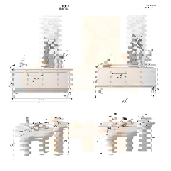 Leilani Living Room Set, Leilani Stylish Coffee Table-Ritconcept-Rit Concept