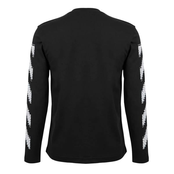 Off White Mens Crew Neck Regular T-Shirt - Black/White - 