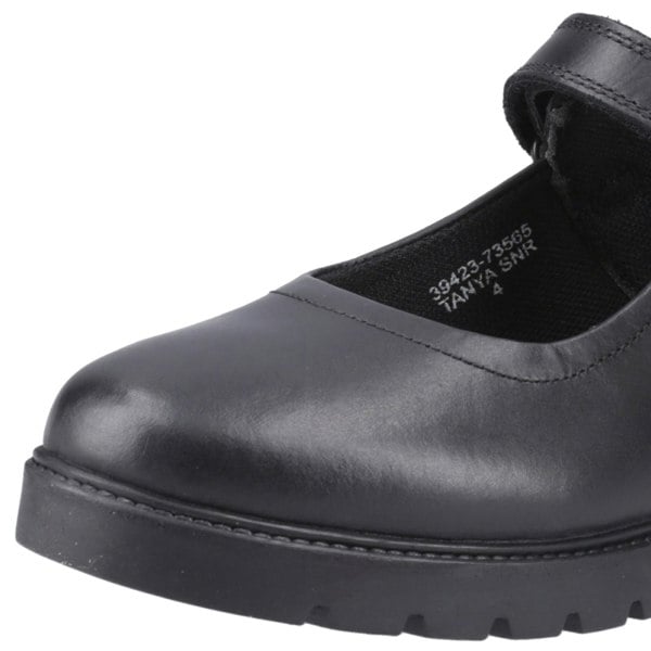 Hush Puppies Tanya Senior Leather Girls's Black Shoes