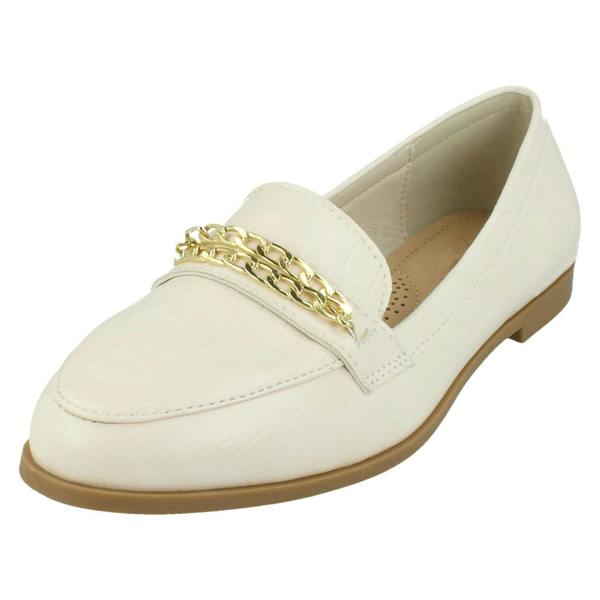 Spot On Ladies Spot On Croc Print Loafers F80537