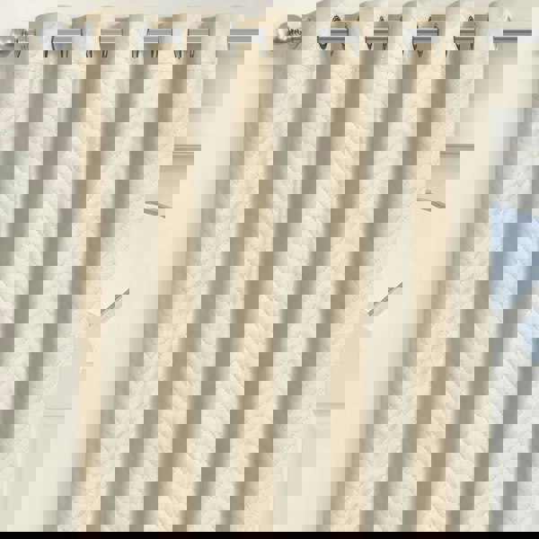 Velosso Chevron Eyelet Thermal Door Curtain - 117cm x 213cm