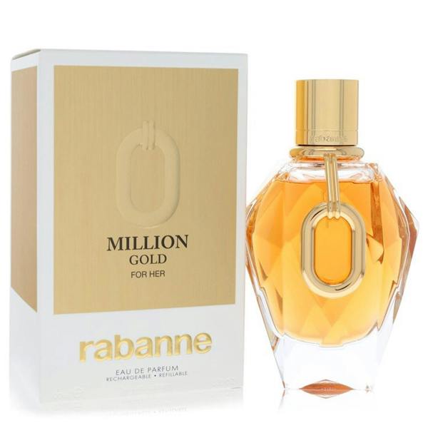 Paco Rabanne Paco Rabanne Million Gold by Paco Rabanne Eau De Parfum Refillable Spray 3 oz for Women 90 ml