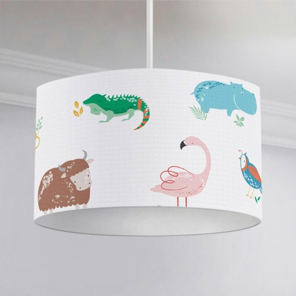 Animal Alphabet Ceiling Lampshade Lampshade - Happy Linen Company