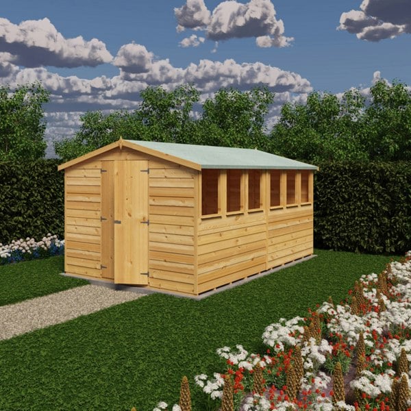 Shire Overlap Double Door 12x8 Storage Shed