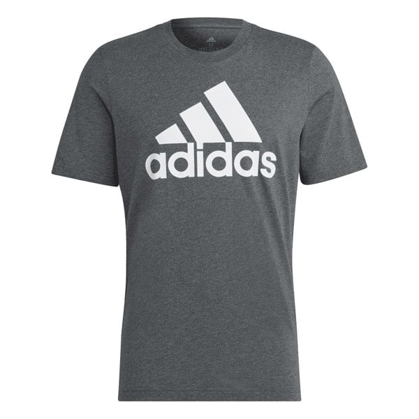 Adidas Mens Essentials Big Logo Single Jersey T-Shirt - Grey