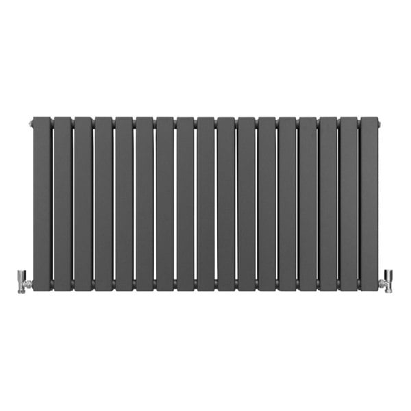 Designer Flat Panel Radiator - Anthracite Grey (600mm x 1190mm)