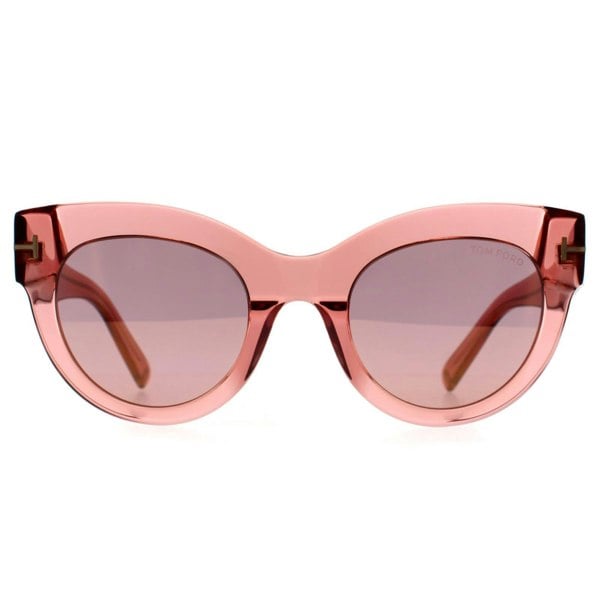 Tom Ford Sunglasses Lucilla FT1063 72Z Shiny Pink Pink Mirror Violet Gradient