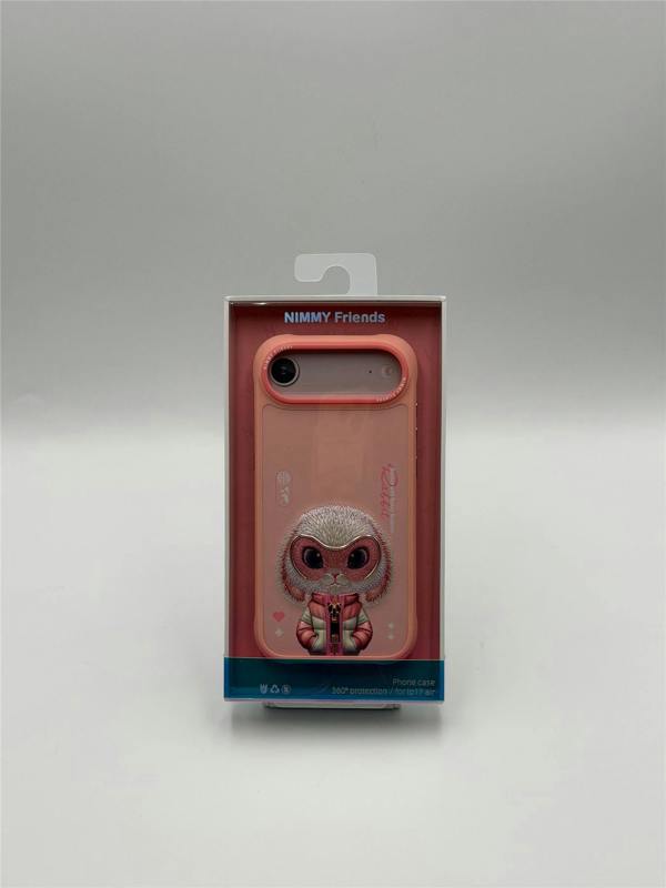 Nimmy Friends Nimmy Cool & Cute 2.0 Rabbit Case with MagSafe for iPhone 17 Air 6.5" Pink - N-KMLL-IP17-AIR-08-A