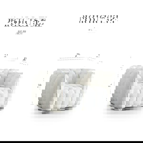 Oxley Pumpkin Single Seater Sofa, Armchair, White-Weilai Concept-Weilai Concept