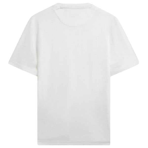 Calvin Klein Mens Back Print Logo Regular T-Shirt - Brilliant White - 