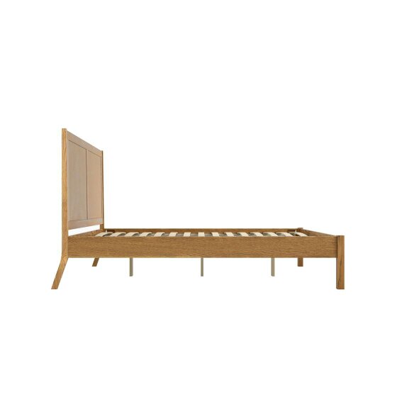 Wyld Haus Dungarvan 5ft King Size Chevron Zig Zag Natural Wood Bed