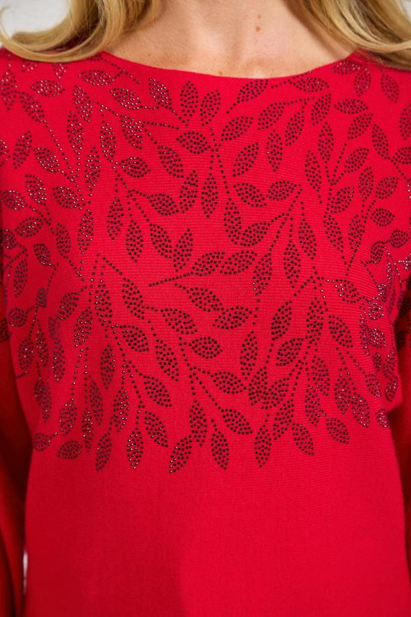 Leaf Diamanté Embellished Batwing Jumper