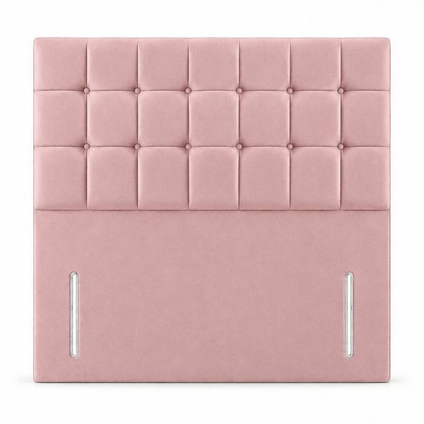 Great British Beds Cube Headboard - Pink Plush