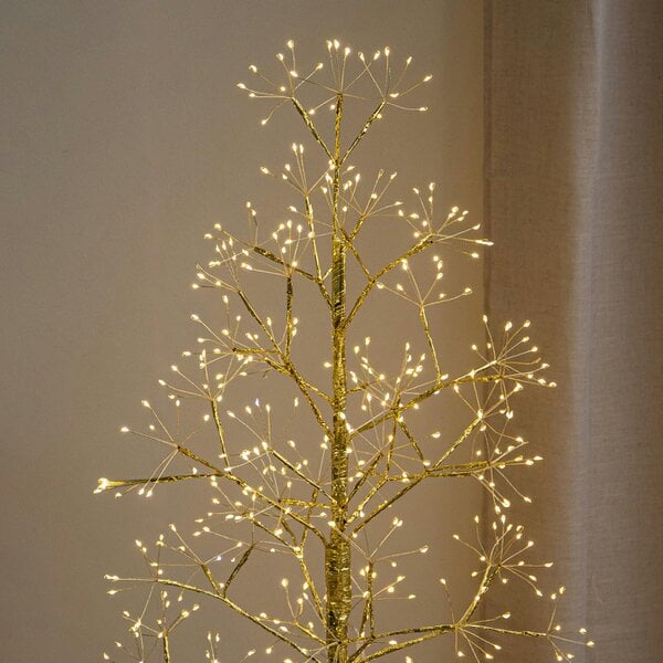 Samuel Alexander 1.2m Golden Twinkling Christmas Twig Tree with 575 Warm White LEDs
