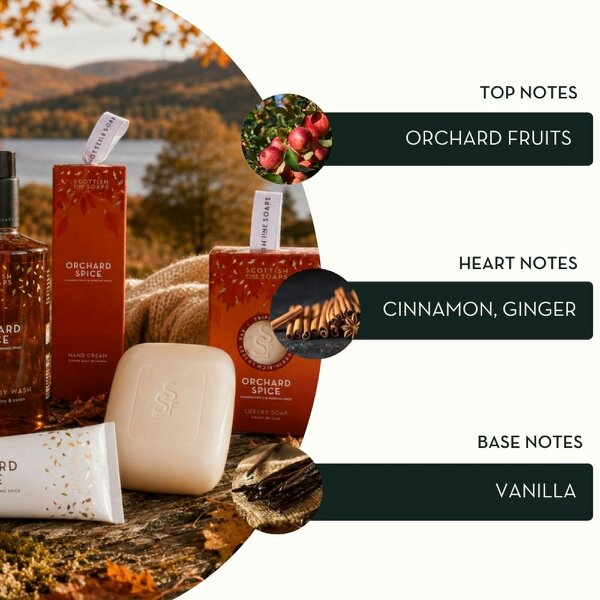 Scottish Fine Soaps Scottish Fine Soaps Orchard Spice Hand Care Set 2X300ml Pump Bottles Duo