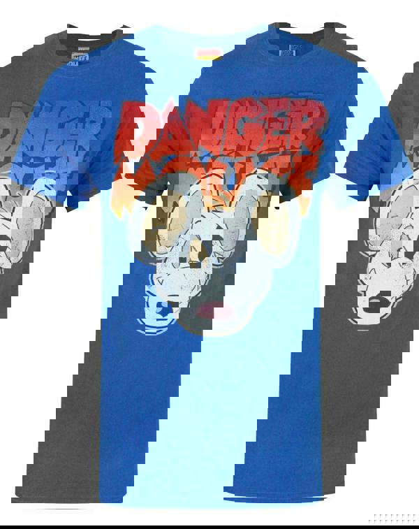 Danger Mouse Mens Blue Character Short Sleeved T-Shirt