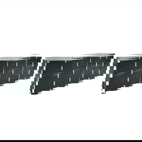 Berkfield Garden Raised Bed Galvanised Steel 480x80x77 cm Anthracite