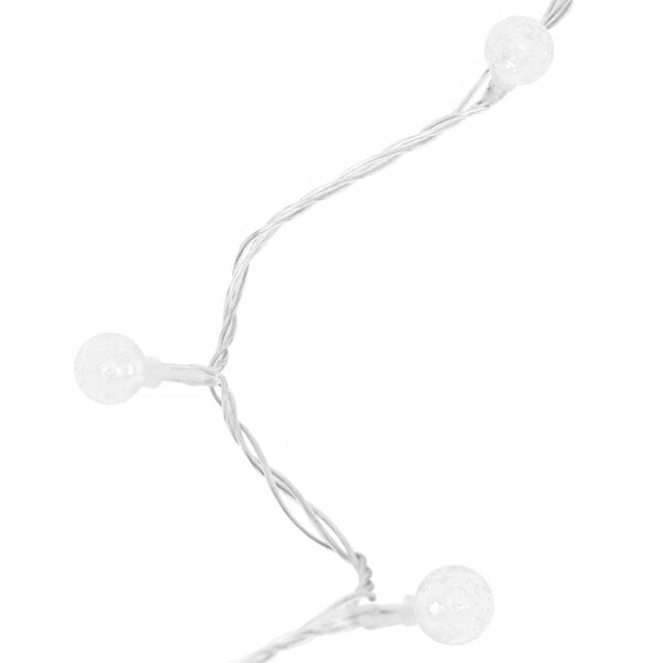 Berkfield Globe Fairy String Lights 20m 200 LED Cold White 8 Function