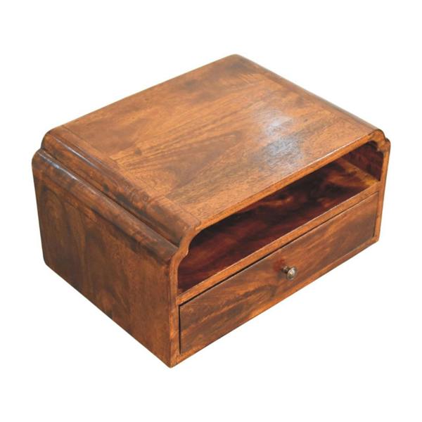 Artisan Furniture Avora Wall-Mounted Chestnut Bedside