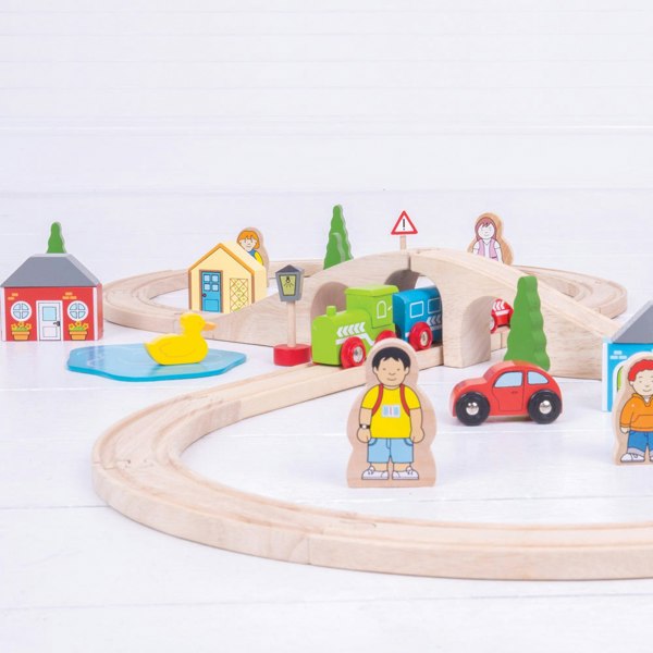 Bigjigs Rail Wooden Figure Of Eight Train Set