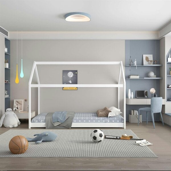 Kosy Koala House Bed Kids White 3ft Single Wooden Durable Pine Children Bedroom