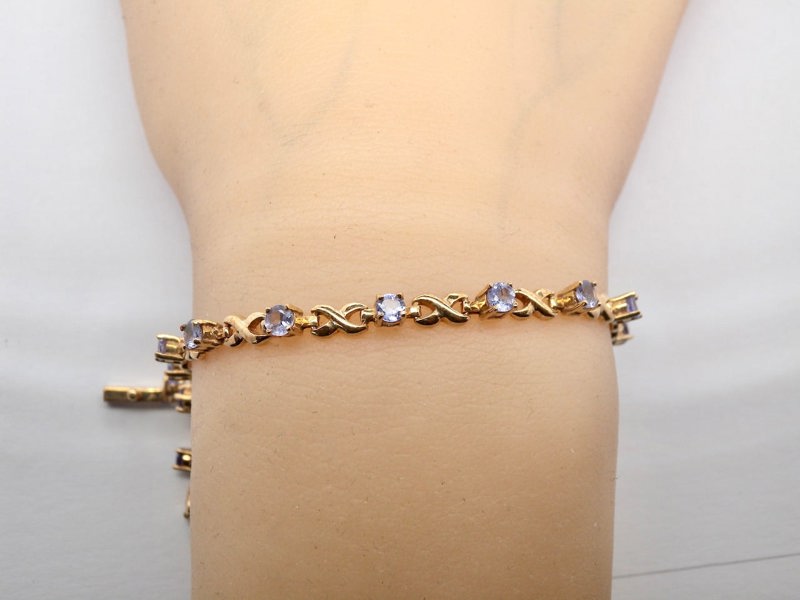 Vintage Tom A Tanzanite line bracelet