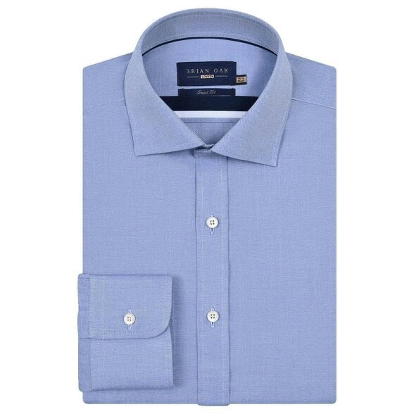 Men's Easy Iron Light Blue Dress Shirt