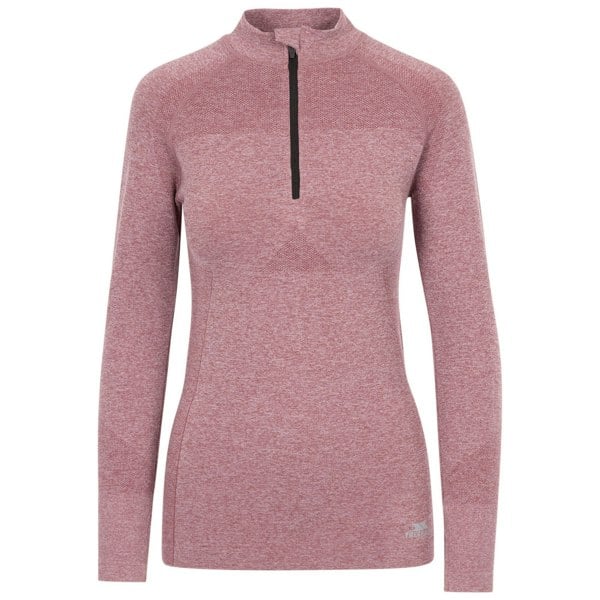 Trespass Women's Pelina Half Zip Long-Sleeved Active Top - Rose Tone