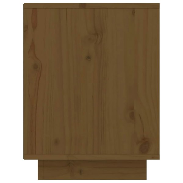 Berkfield Shoe Cabinet Honey Brown 60x34x45 cm Solid Wood Pine