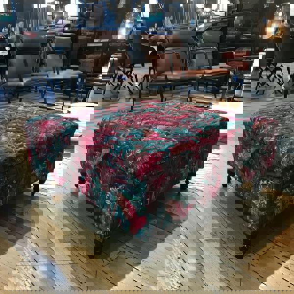 Square handmade coffee table ottoman with storage UK
