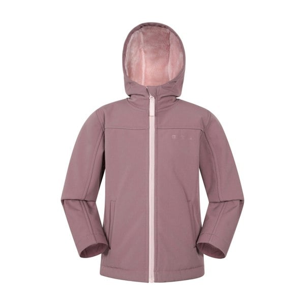 Mountain Warehouse Kids Arctic Borg Lined Soft Shell Jacket - Pink