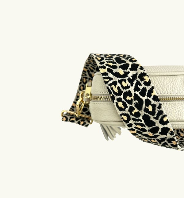 Apatchy London Apricot Cheetah Bag Strap