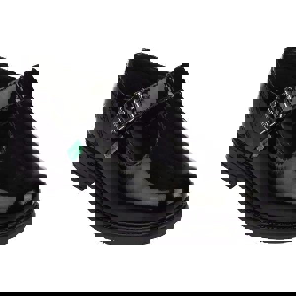 Kickers Girls Lach Patent Leather T-Bar Mary Janes - Black - 