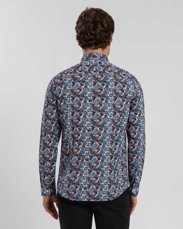 Steel & Jelly Limited Edition Blue Multi Floral Slim Fit Shirt
