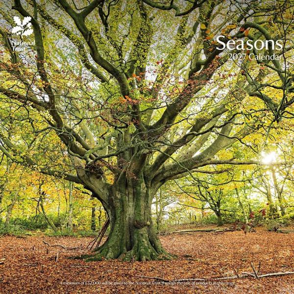 National Trust, Seasons Calendar 2027, Wall Calendars, Month To View, Natural World, Gift