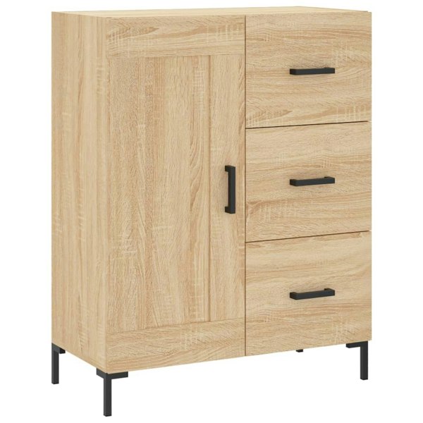 Berkfield Highboard Sonoma Oak 69.5x34x180 cm Engineered Wood