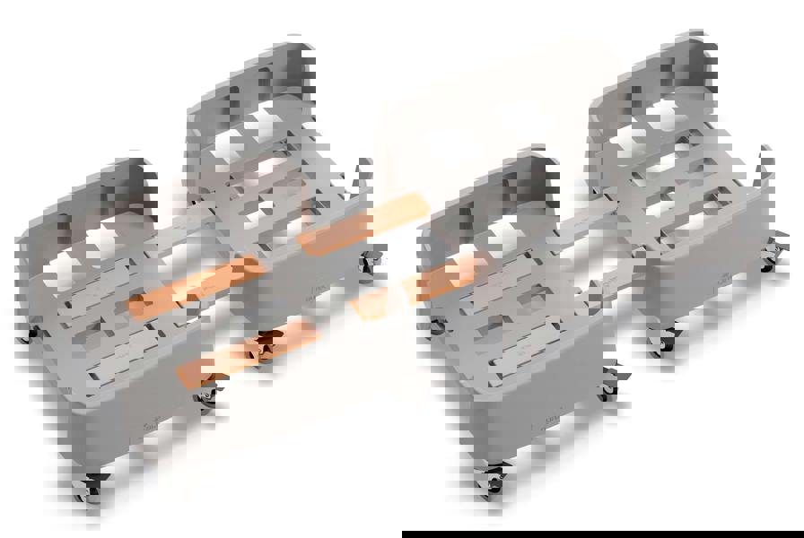 Durable 90L Linkable Bin Trolley | Robust Modular Waste Trolley for DURABIN Bins