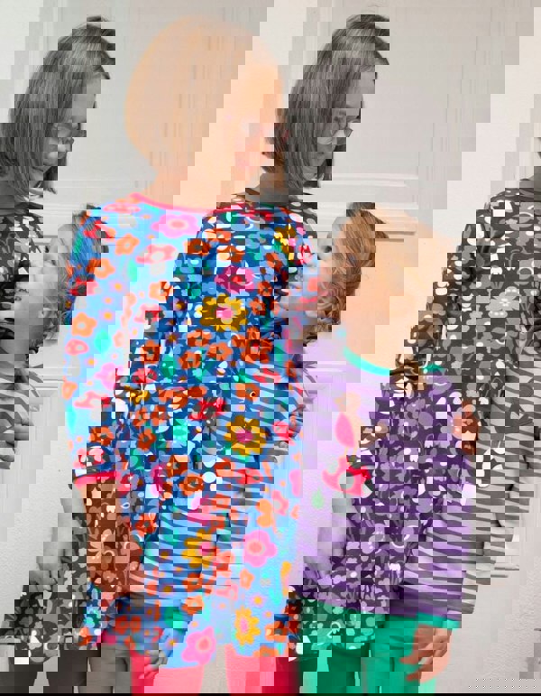 Organic Robin Applique Long - Sleeved T-Shirt - Toby Tiger UK Retail