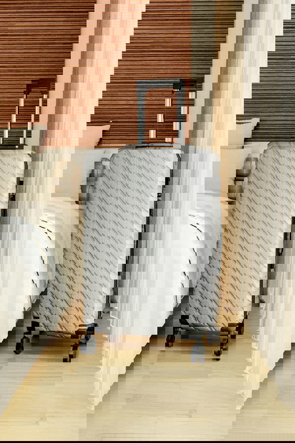 Living and Home Grey Suitcase with Combination Lock 28" Grey