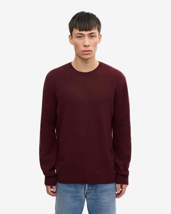 Colorful Standard Classic Merino Wool Crew Neck Jumper - Oxblood Red