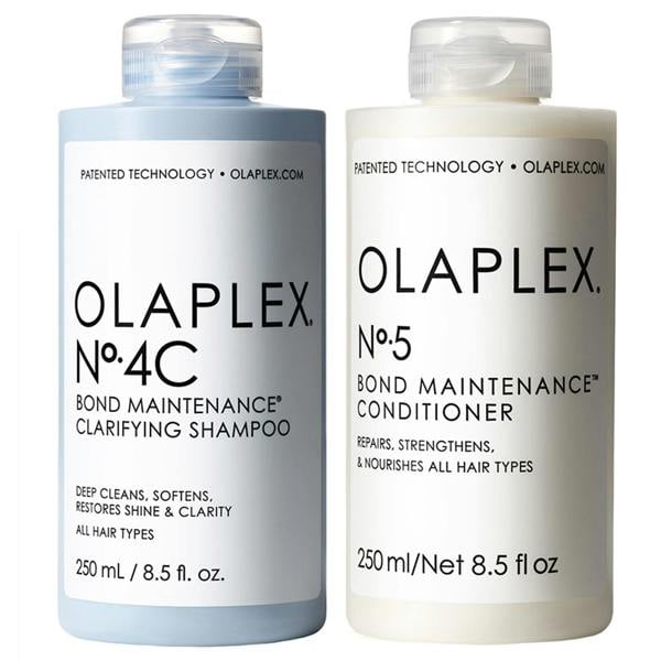 Olaplex No.4C Clarifying Shampoo and No.5 Conditioner